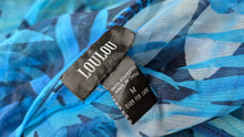 Load image into Gallery viewer, LouLou Blue Sheer Blouse Top MD
