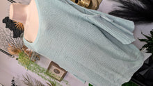 Load image into Gallery viewer, Express Teal Aqua Sweater Blouse Top MD
