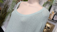Load image into Gallery viewer, Express Teal Aqua Sweater Blouse Top MD

