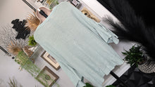 Load image into Gallery viewer, Express Teal Aqua Sweater Blouse Top MD
