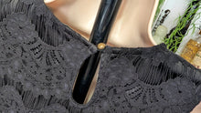 Load image into Gallery viewer, Speechless Black Lace Tunic Tank Top XS
