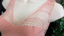 Load image into Gallery viewer, BCBG Pink Beaded Knit Tank Top SM
