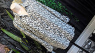 Adrianna Papell B&W Floral Blouse Top MD