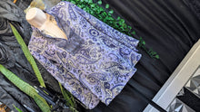 Load image into Gallery viewer, Charter Club Purple Paisley Sheer Blouse sz2/SM
