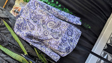 Load image into Gallery viewer, Charter Club Purple Paisley Sheer Blouse sz2/SM
