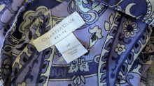 Load image into Gallery viewer, Charter Club Purple Paisley Sheer Blouse sz2/SM
