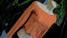 Load image into Gallery viewer, Shein Open Shoulder Coral Crop Top MD
