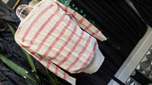 Load image into Gallery viewer, LOFT Pink &amp; Tan Collegiate Cardigan MD
