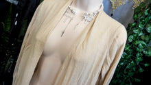 Load image into Gallery viewer, LOFT Tan Ramie Cardigan MD
