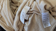 Load image into Gallery viewer, LOFT Tan Ramie Cardigan MD
