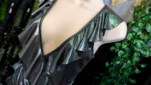 Load image into Gallery viewer, ELA Metallic Ruffle Bodysuit SM-MD
