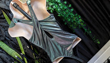 Load image into Gallery viewer, ELA Metallic Ruffle Bodysuit SM-MD
