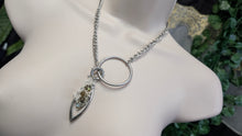 Load image into Gallery viewer, Labradorite Cabochon Crystal Necklace Accessory
