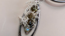 Load image into Gallery viewer, Labradorite Cabochon Crystal Necklace Accessory
