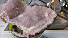 Load image into Gallery viewer, 5" Milky Pink Amethyst Quartz Crystal Cluster
