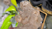 Load image into Gallery viewer, 4" Elestial Celestial Smokey Quartz Cluster in Stand
