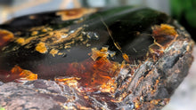 Load image into Gallery viewer, 5" Rare Dark Indonesian Amber Mineral Cluster
