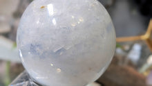 Load image into Gallery viewer, 4" Rainbow Celestite Crystal Sphere with Stand

