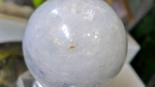 Load image into Gallery viewer, 4" Rainbow Celestite Crystal Sphere with Stand
