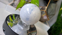 Load image into Gallery viewer, 4" Rainbow Celestite Crystal Sphere with Stand
