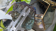 Load image into Gallery viewer, 4.5" Titanium Aura Electroplated Amethyst Crystal Cluster
