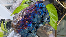 Load image into Gallery viewer, 4.5" Titanium Aura Electroplated Amethyst Crystal Cluster
