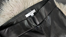Load image into Gallery viewer, LOFT Black Pu Leather Leggings XS
