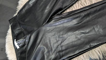 Load image into Gallery viewer, LOFT Black Pu Leather Leggings XS
