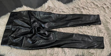 Load image into Gallery viewer, LOFT Black Pu Leather Leggings XS
