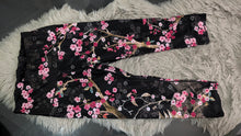 Load image into Gallery viewer, Yoga Democracy Cherry Blossom Capri Leggings LG
