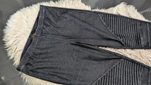Load image into Gallery viewer, Dex Dark Denim Ribbed Moto Leggings LG

