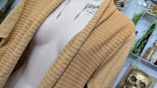 Load image into Gallery viewer, Evan Picone Gold Shimmer Cardigan Sweater XL-1X
