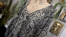 Load image into Gallery viewer, Pretty Little Thing Snakeskin Sheer Cover Up Blouse O/S
