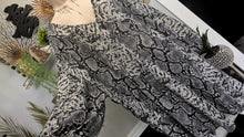 Load image into Gallery viewer, Pretty Little Thing Snakeskin Sheer Cover Up Blouse O/S
