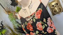 Load image into Gallery viewer, Floral Flowy Sheer Shorts Romper Dress sz4/SM
