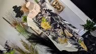N.W.D. Tropical Side Buckle Blouse Top XL