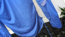 Load image into Gallery viewer, Kyodan Blue Rouched Fitness Top Jacket LG
