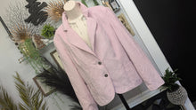 Load image into Gallery viewer, Chadwick's Pink Velour Blazer Jacket sz14/XL
