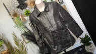 Erin London Black Cotton Blend Jacket MD