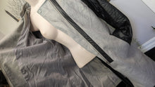 Load image into Gallery viewer, Miss London Faux Leather &amp; Wool Jacket LG *has 3 rips in arms*
