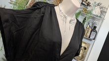 Load image into Gallery viewer, Express Black Belted Cinched Blouse Top LG
