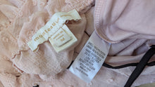 Load image into Gallery viewer, Monteau Los Angeles Dusty Rose Swiss Dot Blouse Top MD
