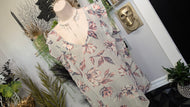 Motherhood Floral Sheer Blouse Top SM