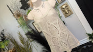 Lauren Conrad Ivory Mesh Knit Tank Top SM