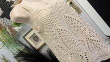 Load image into Gallery viewer, Lauren Conrad Ivory Mesh Knit Tank Top SM
