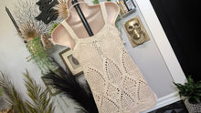Load image into Gallery viewer, Lauren Conrad Ivory Mesh Knit Tank Top SM
