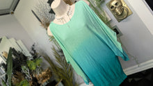Load image into Gallery viewer, International Concepts Ombre Open Shoulder Batwing Sweater Top XS
