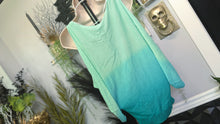Load image into Gallery viewer, International Concepts Ombre Open Shoulder Batwing Sweater Top XS
