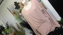 Load image into Gallery viewer, Xpress Dusty Rose Cinched Drape Top XL
