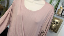 Load image into Gallery viewer, Xpress Dusty Rose Cinched Drape Top XL
